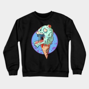 Zombie Ice cream Skull Crewneck Sweatshirt